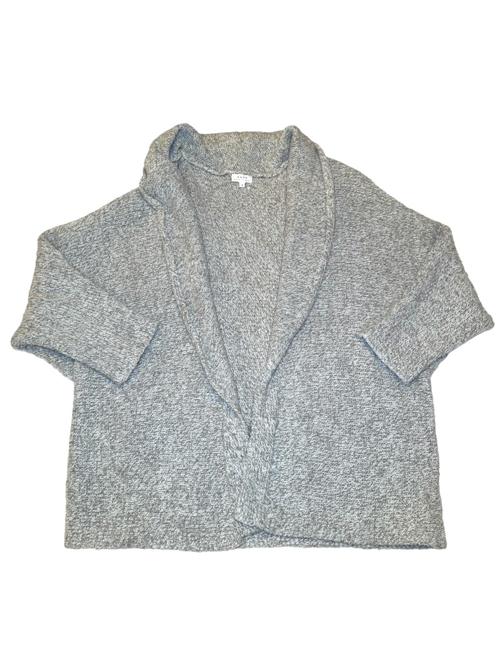 Soft Joie Women’s Demonta Open Front Cardigan Small Gray Yak Wool Blend